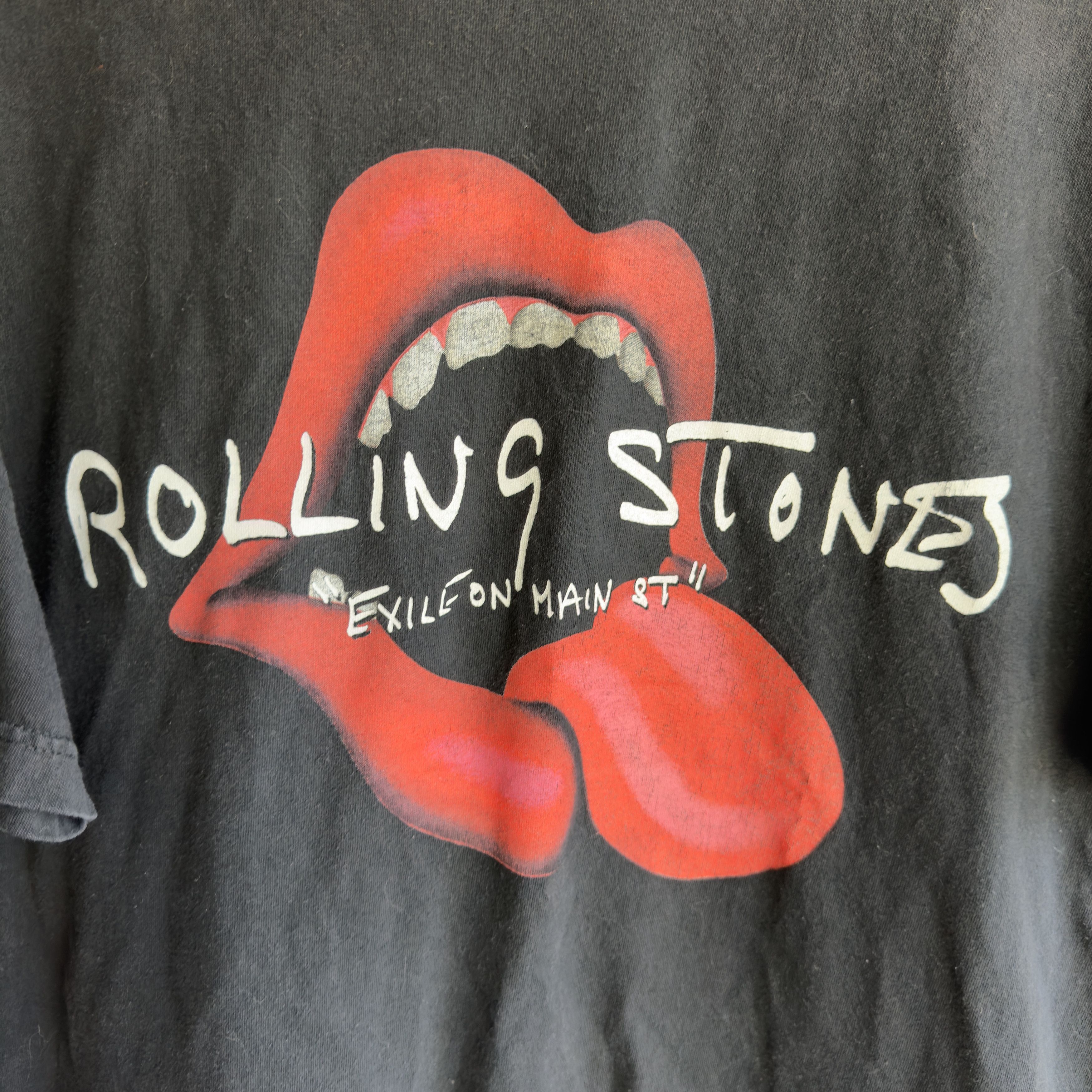Vintage Vintage Rolling Stones T-Shirt Size US XL / EU 56 / 4 - 2 Thumbnail