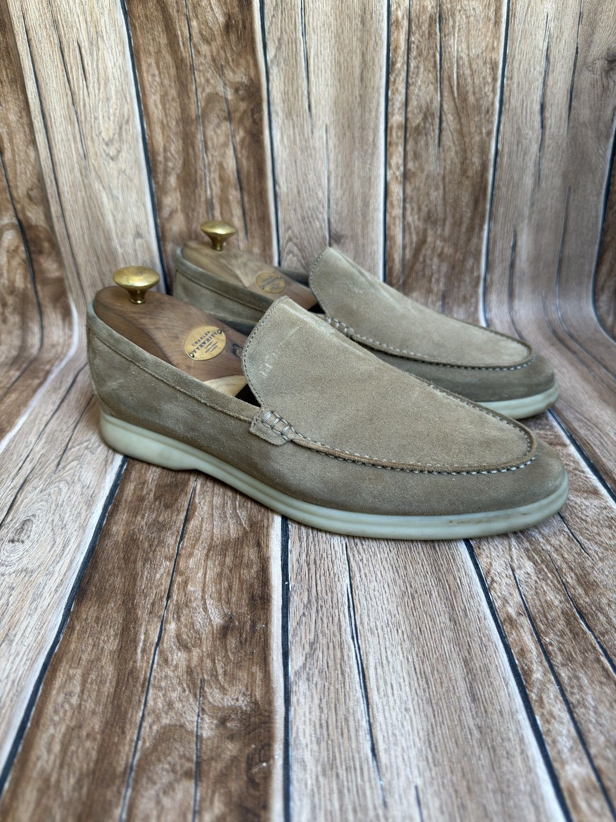 Suede summer walk loafers