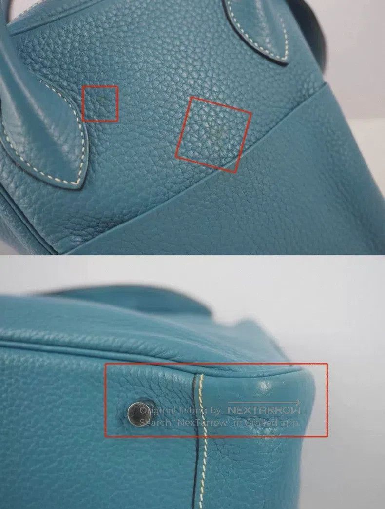 Hermes Hermes Cowboy blue silver button outer stitched frame Size ONE SIZE - 7 Thumbnail