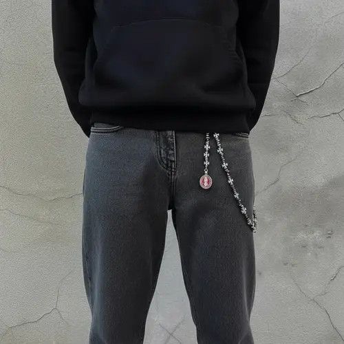 Jewelry Metal Cross Wallet Chain,Y2K Jeans Chain,Gothic Pants Chain Size ONE SIZE - 2 Thumbnail