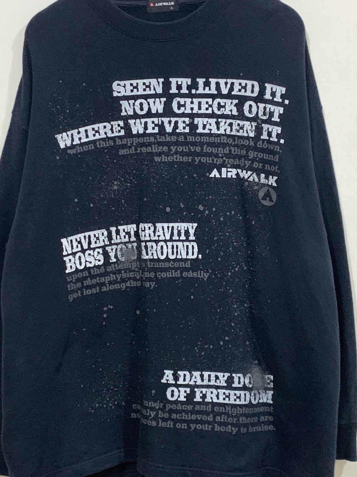 Airwalk × If Six Was Nine × Santa Cruz Skateboards Airwalk Poem skate Sweatshirt Size US XXL / EU 58 / 5 - 2 Thumbnail