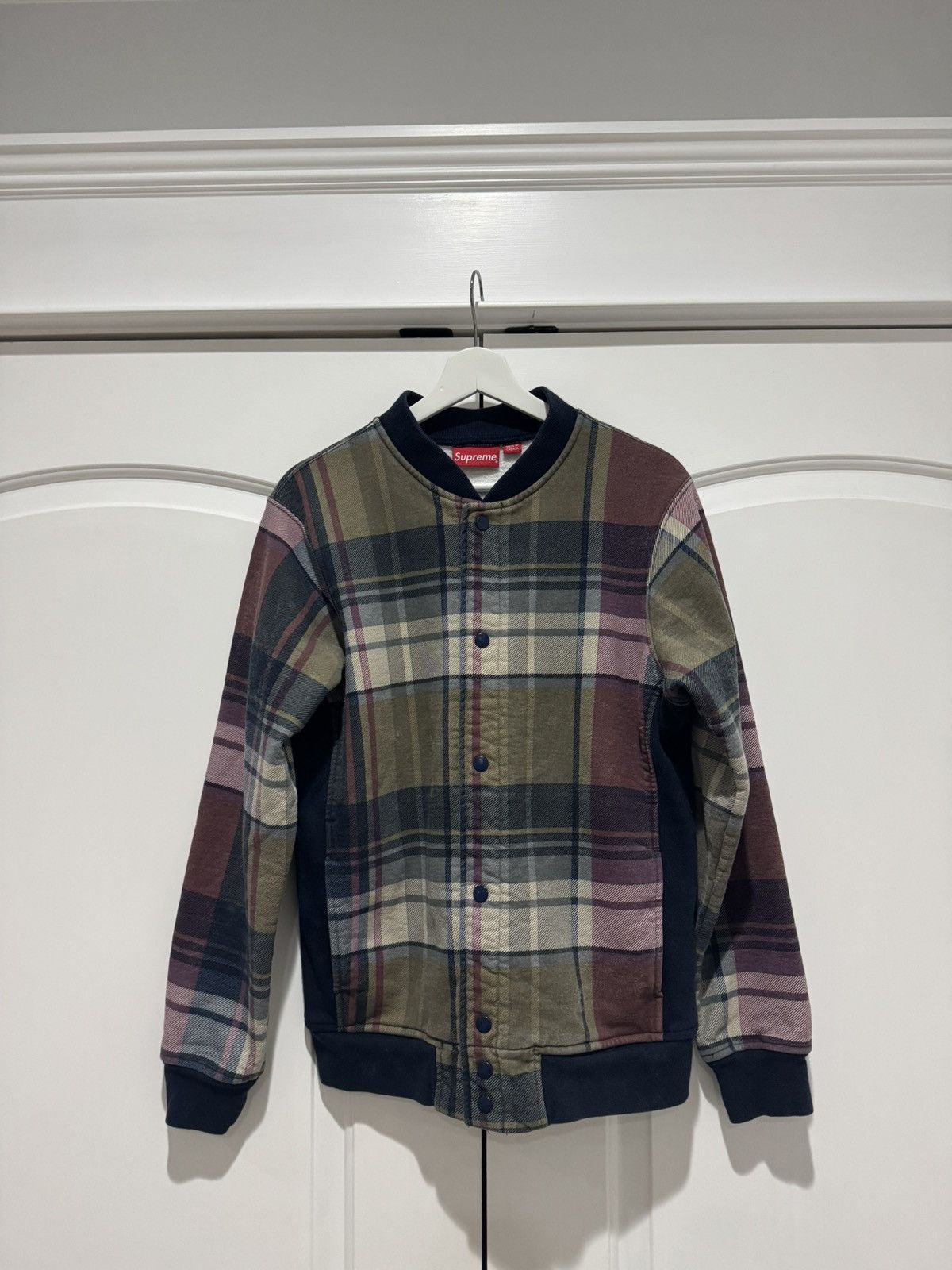 Supreme Supreme Plaid Snap Front Sweat Size US M / EU 48-50 / 2 - 2 Thumbnail