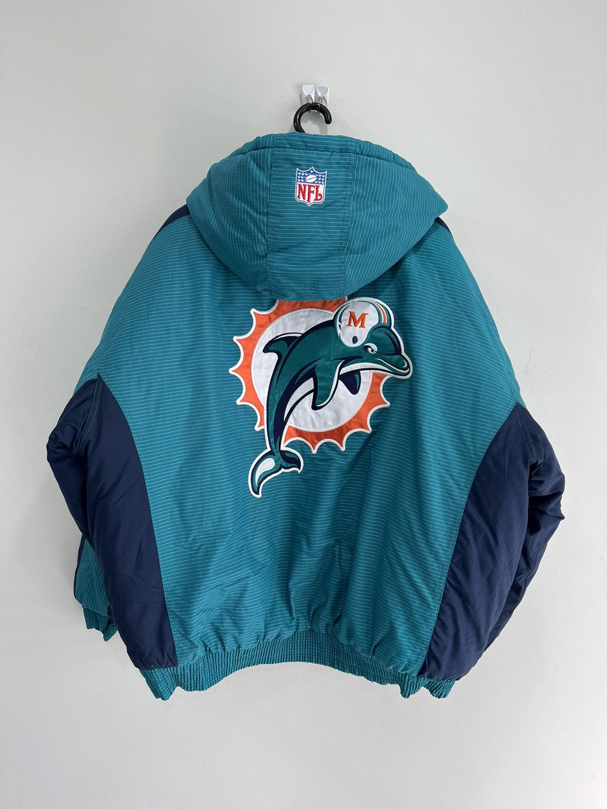 Vintage Vintage Miami Dolphins Logo Athletic Jacket zip up xxl