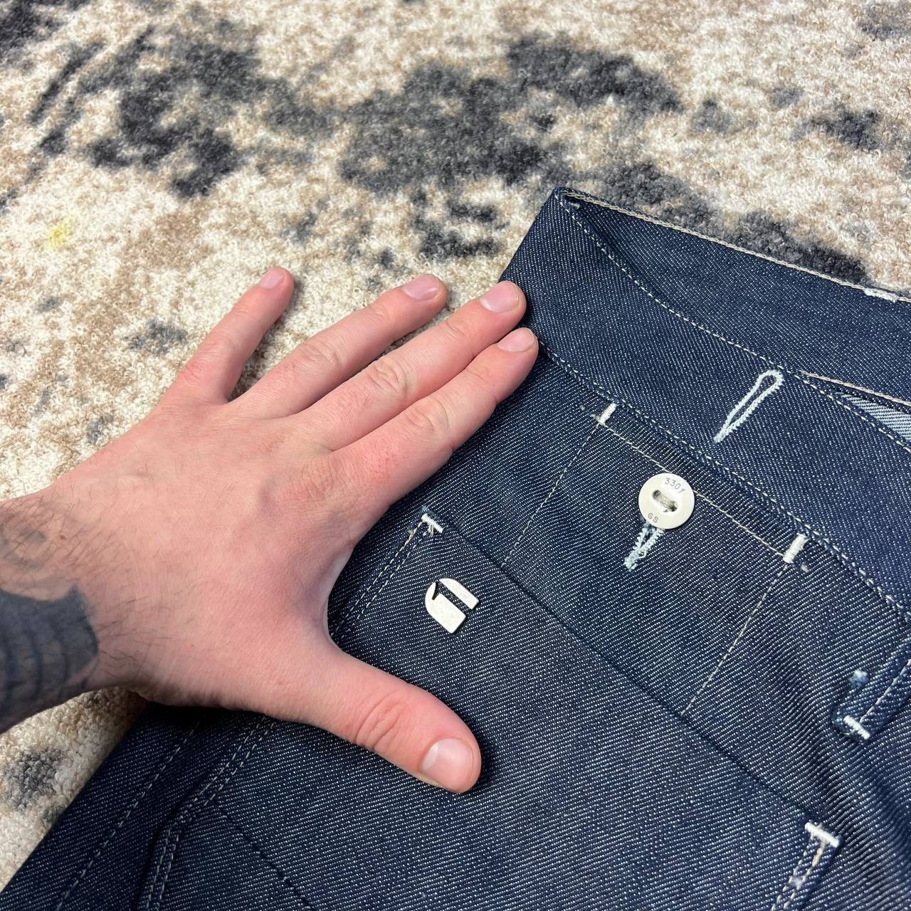 G-Star G-Star Raw Japanese Y2K Slim Fit Deep Blue Denim Jeans Size US 30 / EU 46 - 8 Thumbnail