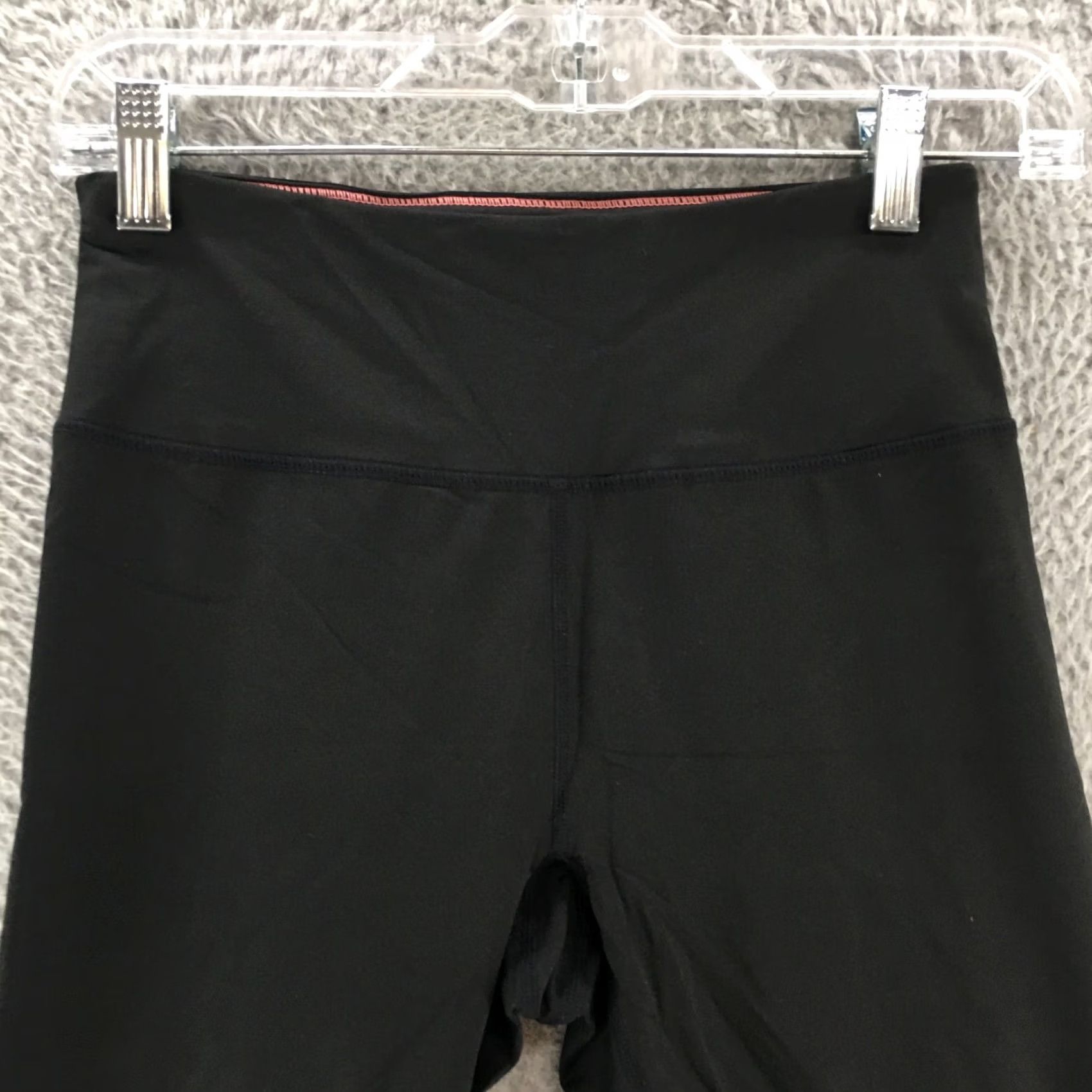 Calvin Klein Calvin Klein Performance Wick Legging Pants Womens S Black Pull On Wide Waist Size 28" / US 6 / IT 42 - 2 Thumbnail
