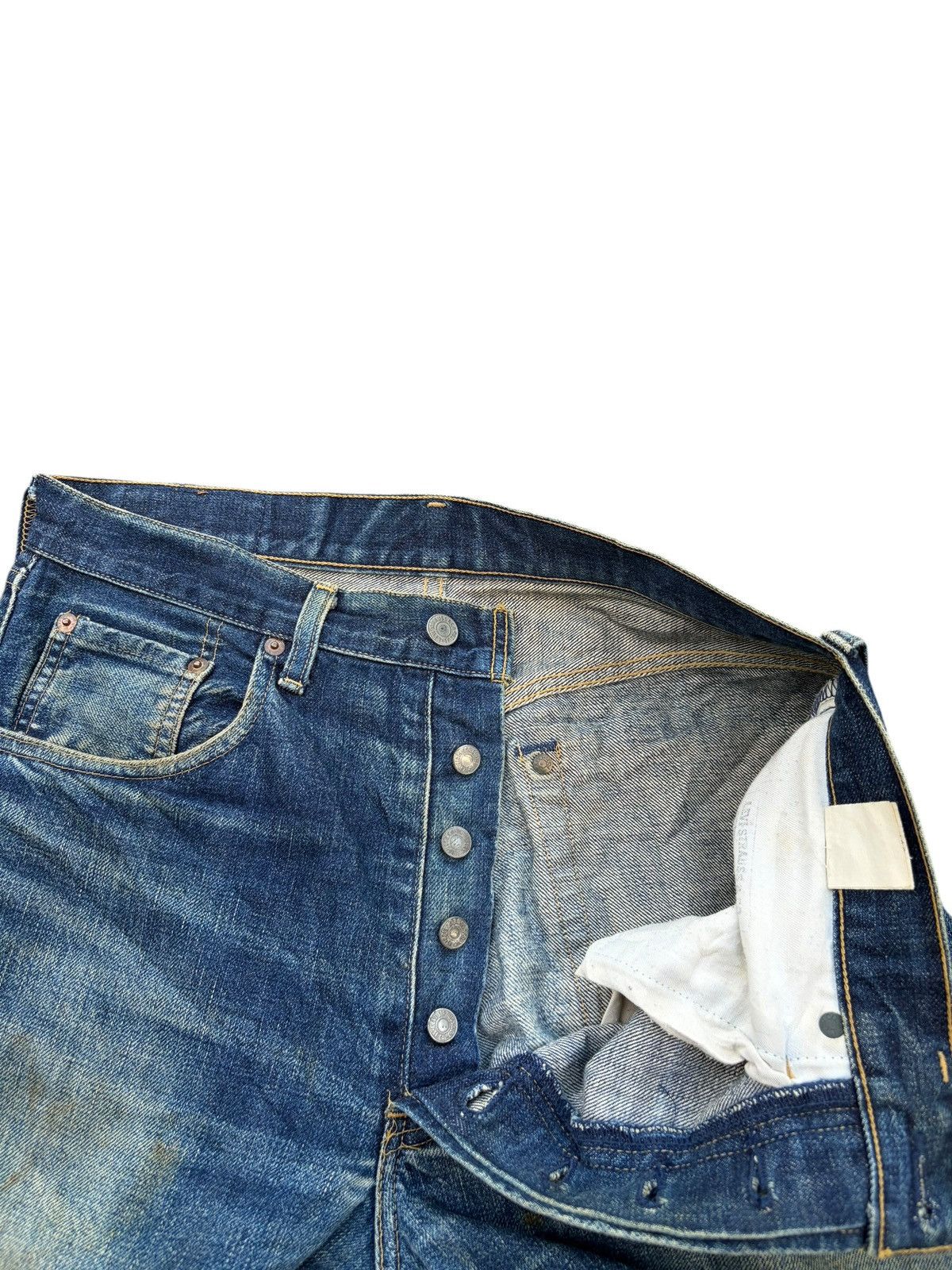 Levi's TRASHER VINTAGE LEVI'S BIG E 503B SELVEDGE DISTRESSED DENIM Size US 32 / EU 48 - 10 Thumbnail