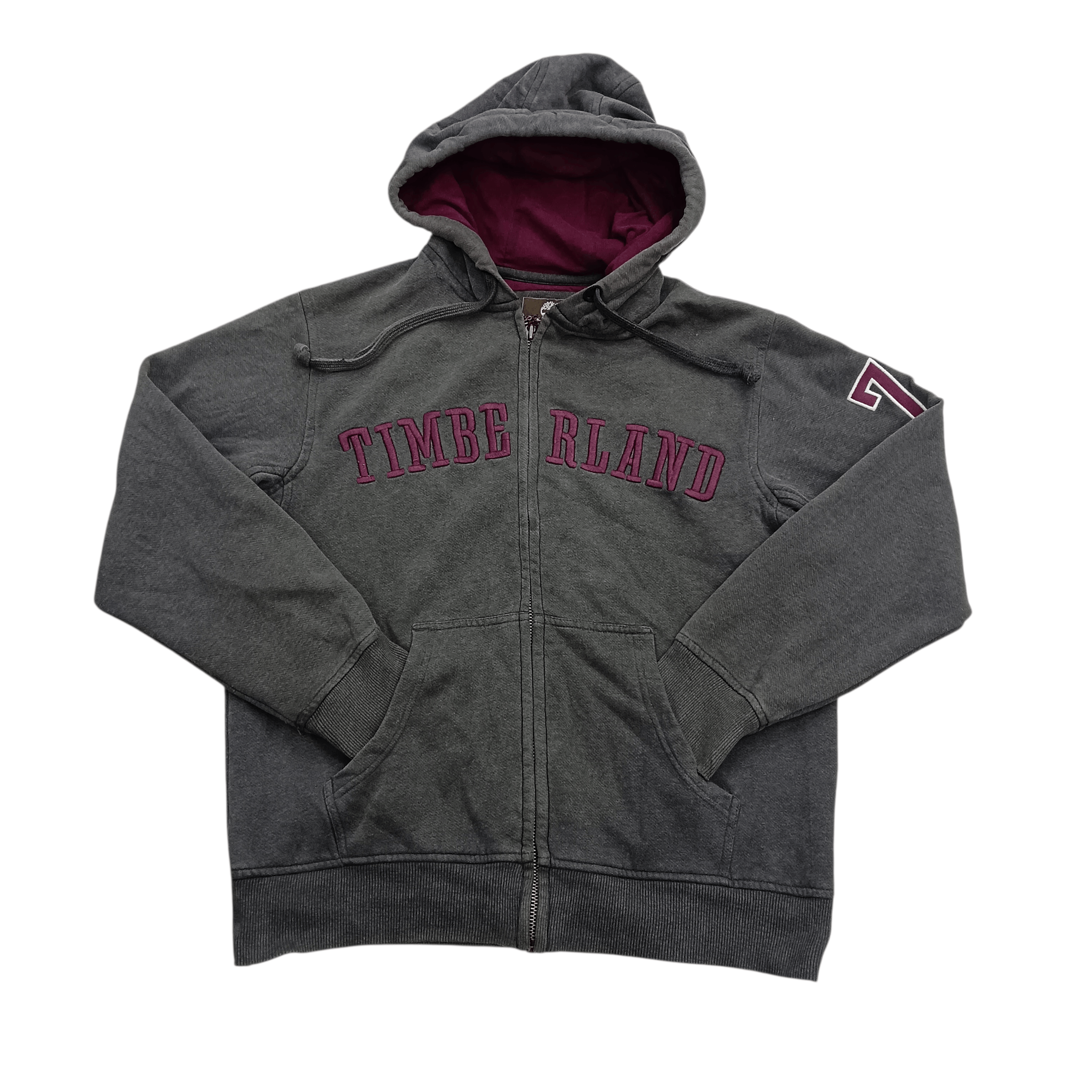 Timberland Vintage Timberland Embroidery Zipper Up Hoodie Size US M / EU 48-50 / 2 - 1 Thumbnail