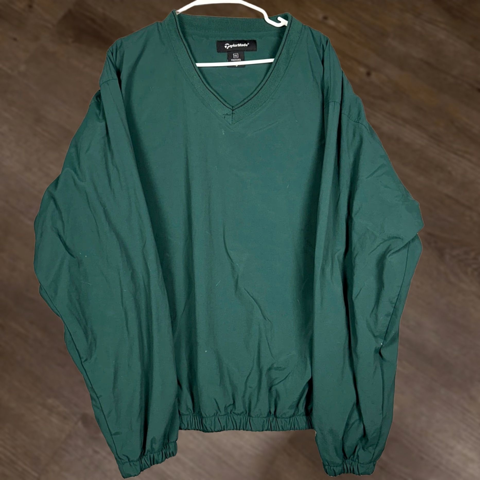 TaylorMade VINTAGE TaylorMade Windbreaker Jacket Mens 2XL Green Pullover Lightweight V-Neck Golf Athletic Casual Travel Size US XXL / EU 58 / 5 - 1 Thumbnail
