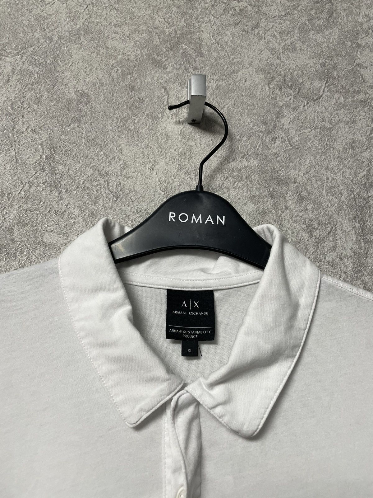 Armani Exchange Armani Exchange White Basic Polo T-Shirt Size US XL / EU 56 / 4 - 7 Thumbnail
