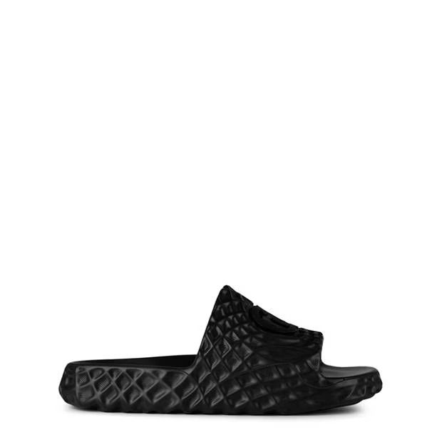 image of Gucci O1G2R1Mq0424 Water Ripple Sliders In Black, Men's (Size 12)