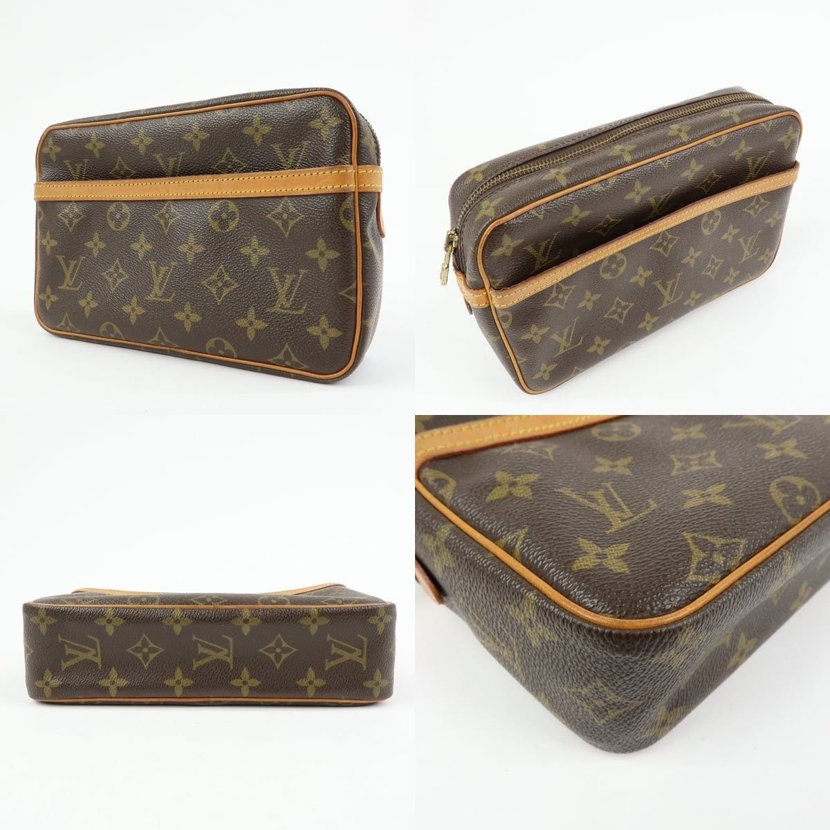Louis Vuitton Louis Vuitton Monogram Compiegne 23 Clutch Size ONE SIZE - 3 Thumbnail