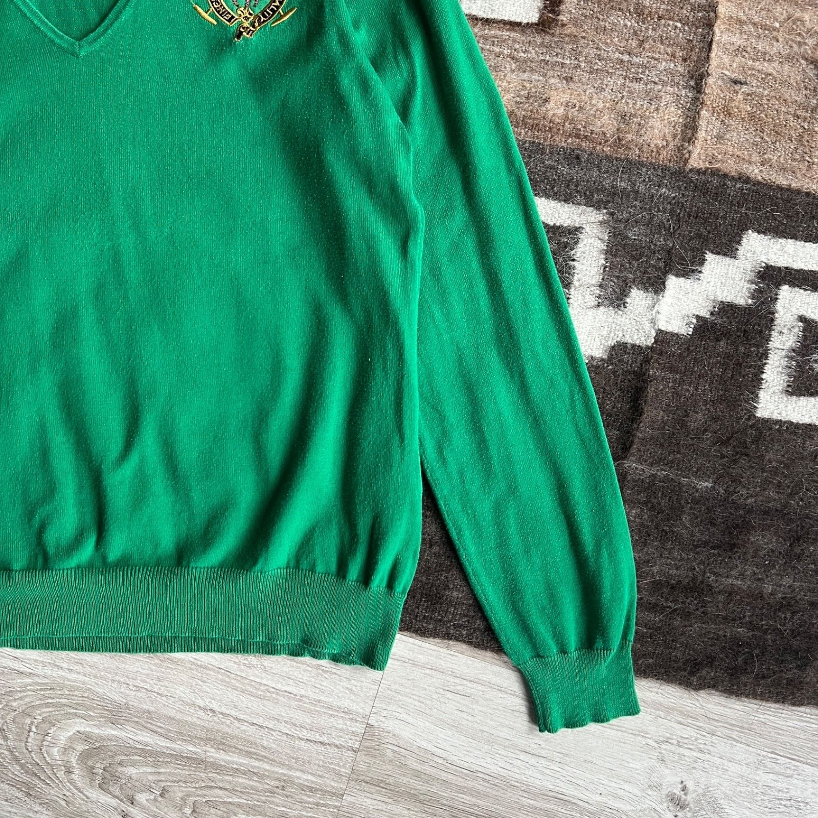 Ralph Lauren Sport Ralph Lauren Sport V Neck Sweater Logo Cotton Knit 9921AC Size L / US 10 / IT 46 - 6 Thumbnail