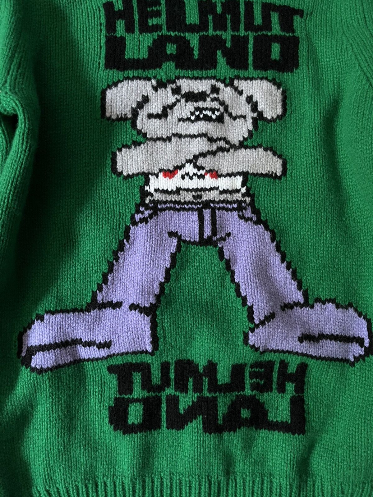 Helmut Lang Helmut Lang F/W 2020 wool green sweater Size US L / EU 52-54 / 3 - 2 Thumbnail