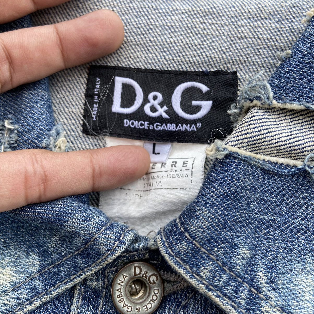 Dolce & Gabbana AW04 Dolce & Gabbana Reconstructed Denim Jacket Size US L / EU 52-54 / 3 - 13 Thumbnail