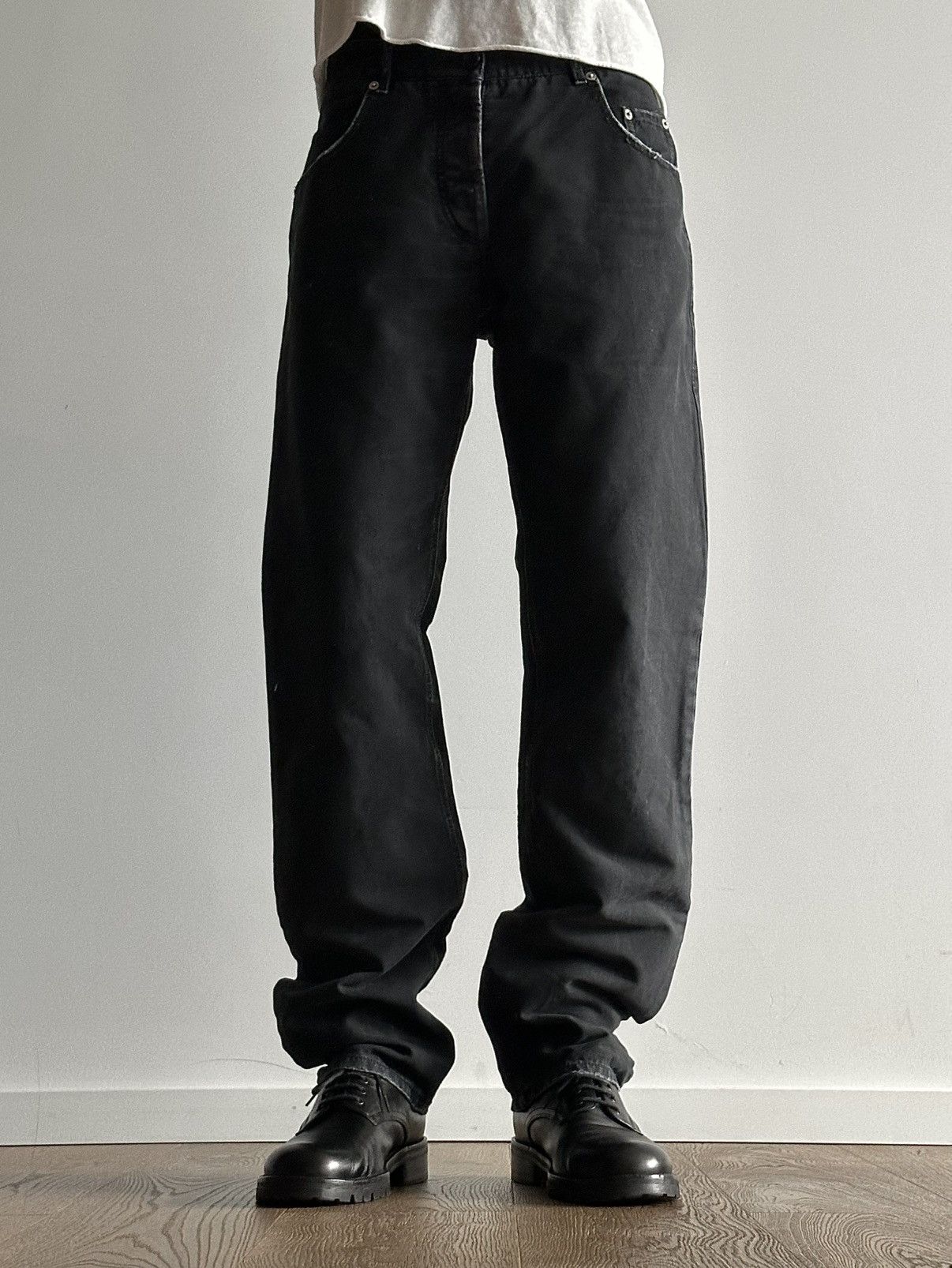 Prada Prada Early 2000’s Washed Heavy Cotton Pants Size US 30 / EU 46 - 1 Thumbnail