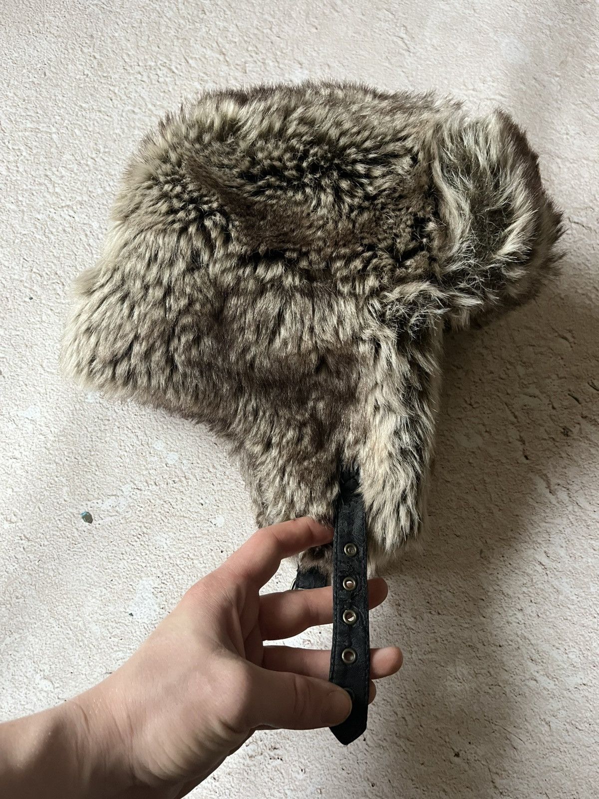 Other Faux Fur Trapper Hat / Wolf Grey Ushanka Size ONE SIZE - 3 Thumbnail