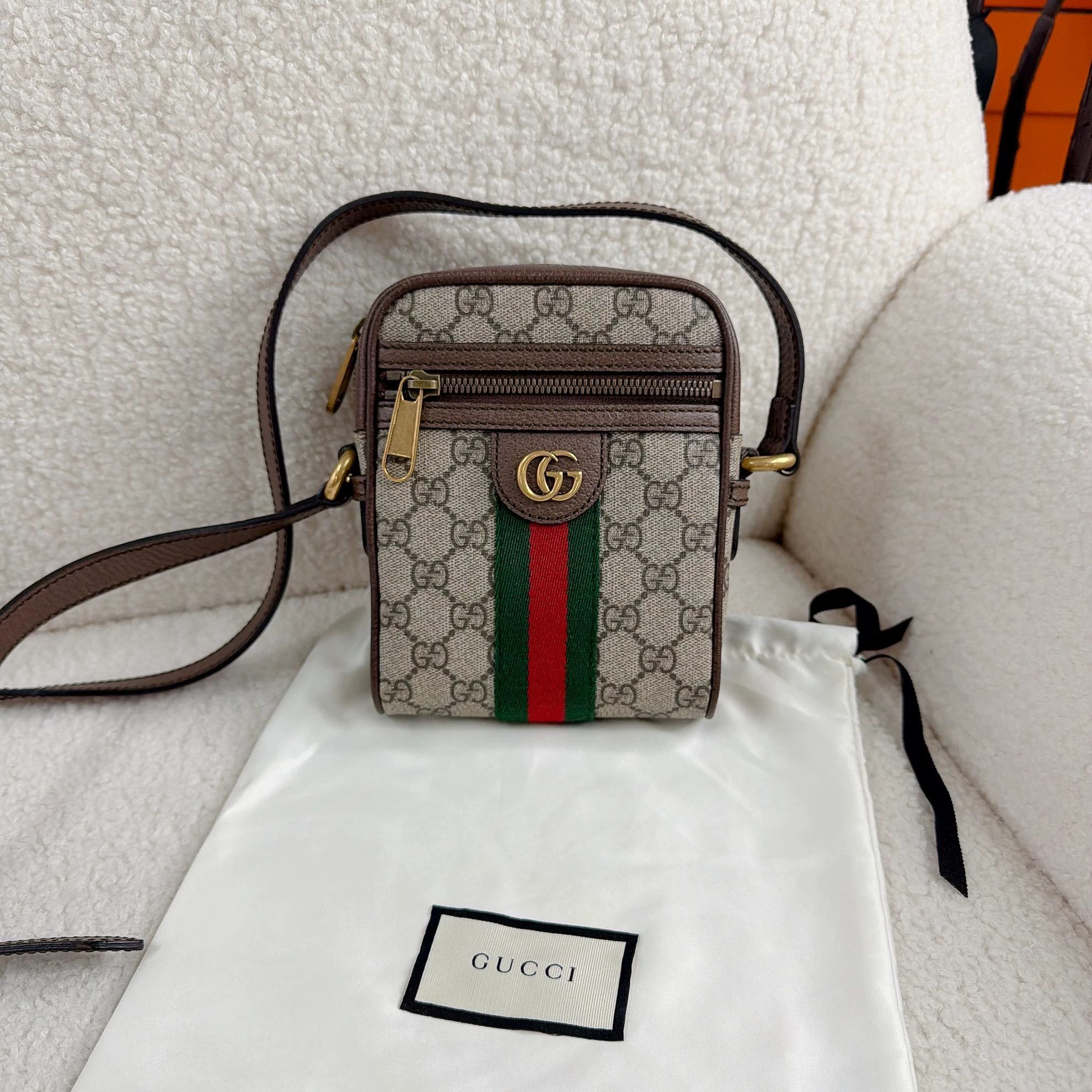 Gucci GUCCI Ophidia mini GG coated canvas ebony multi bag Size ONE SIZE - 1 Thumbnail