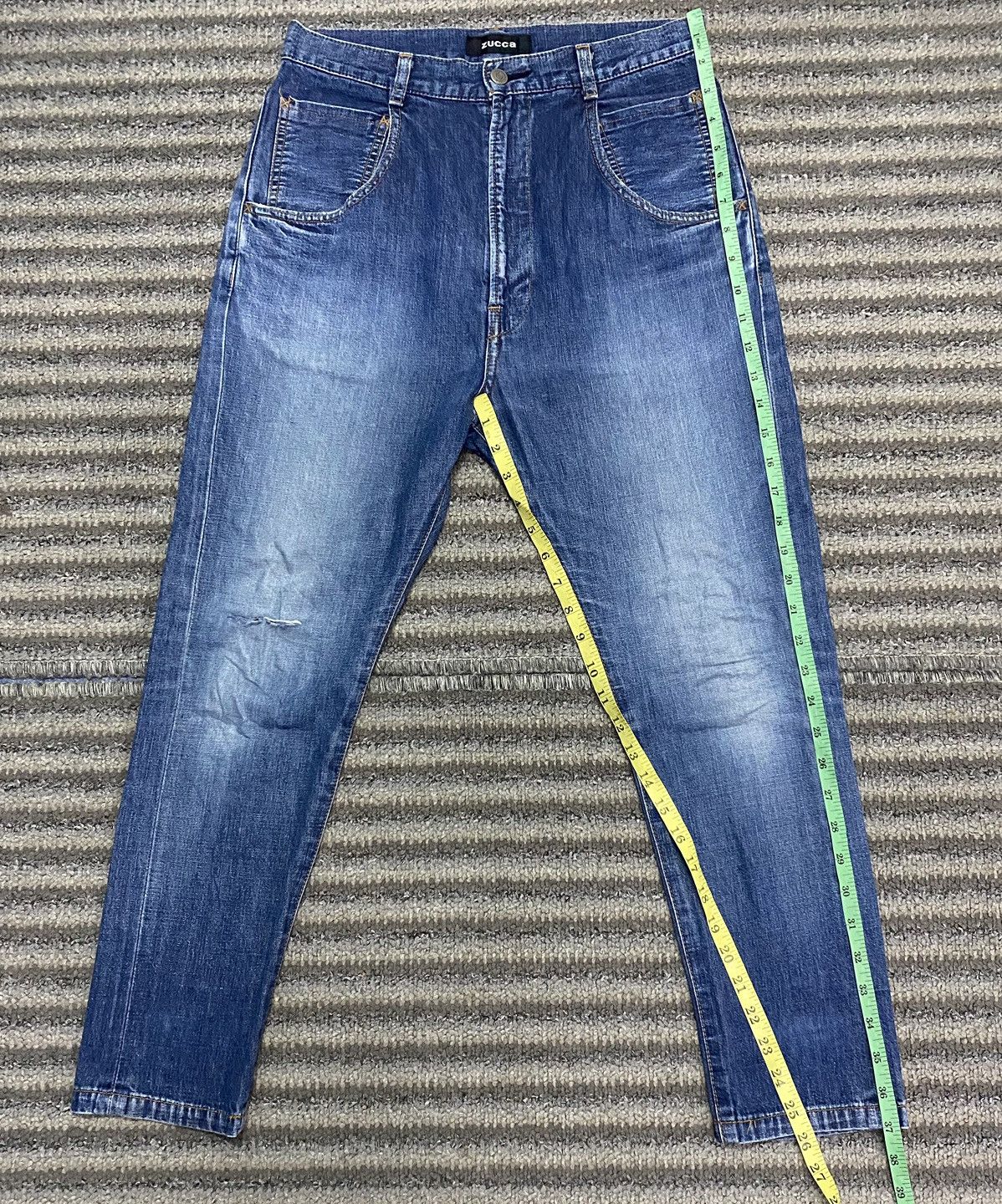 Zucca Zucca Skinny Distressed Baggy Selvedge Jeans Size US 29 - 16 Thumbnail