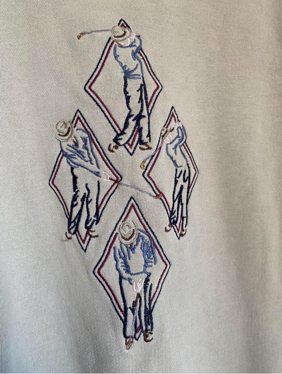 Other Cream and navy embroidery MC Sport golf crewneck Size US XL / EU 56 / 4 - 3 Thumbnail