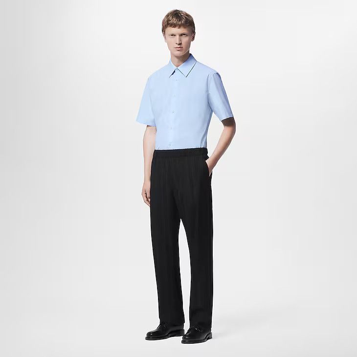 Louis Vuitton Short-Sleeved Cotton Shirt - 41 3L Size 40L - 4 Thumbnail