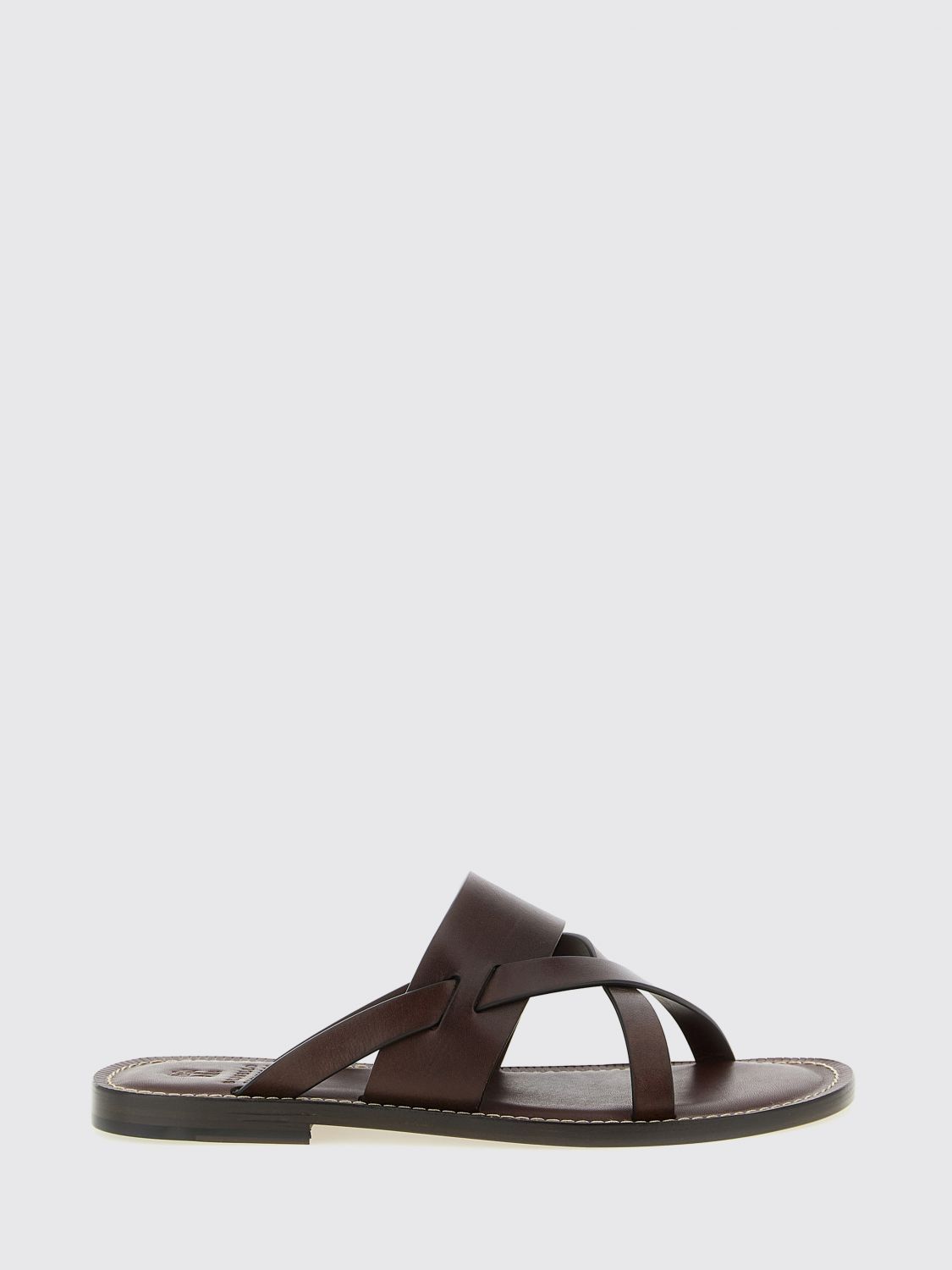 Brunello Cucinelli Brunello Cucinelli Sandals Men Brown Size US 7 / EU 40 - 1 Thumbnail