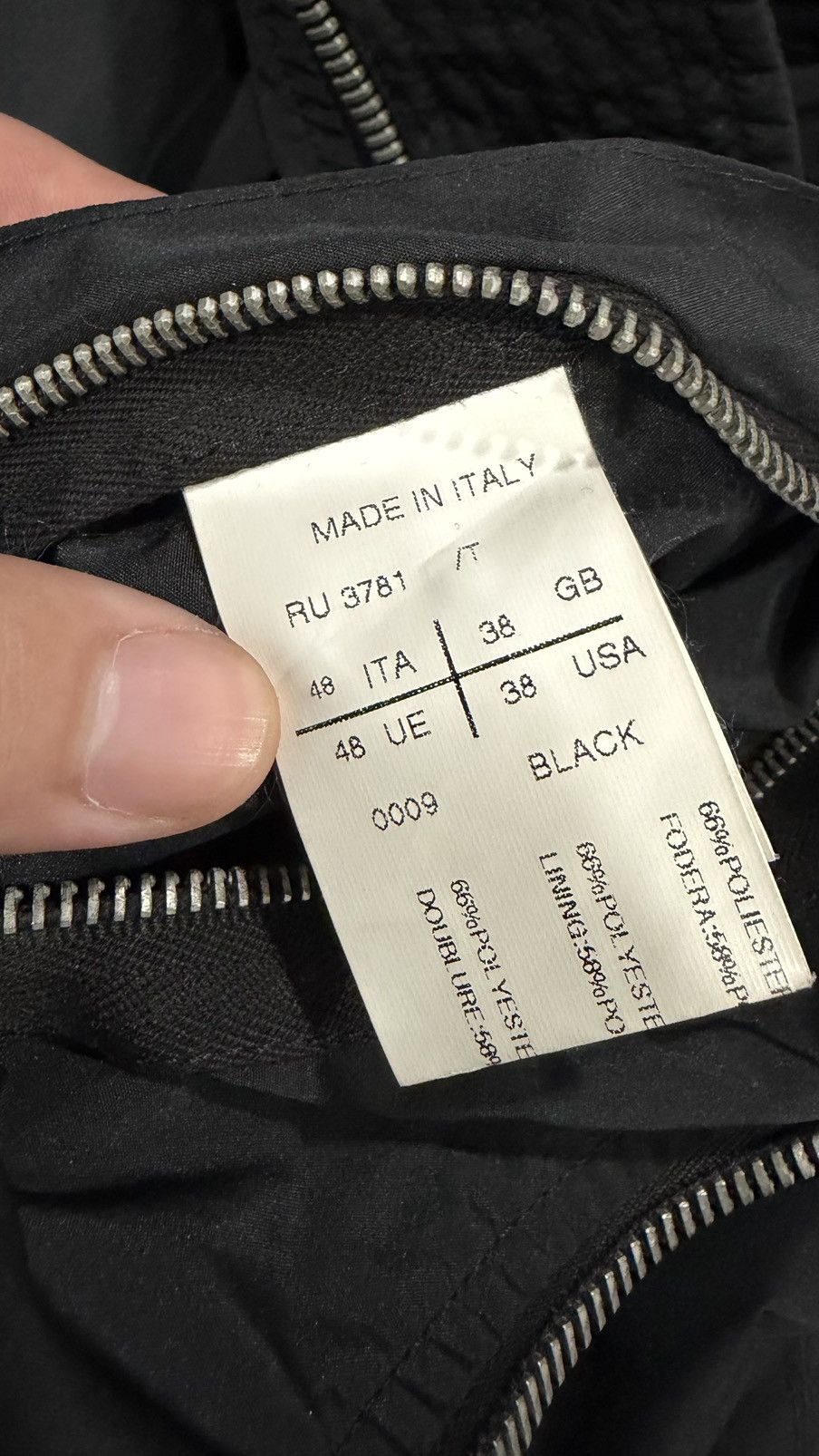 Rick Owens RICK OWENS BLACK MA-14 NYLON BOMBER JACKET Size US M / EU 48-50 / 2 - 11 Thumbnail