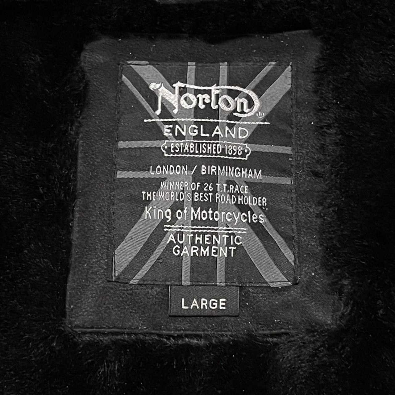 Norton Vintage Norton Motorcycle Shearling Jacket Size US L / EU 52-54 / 3 - 9 Thumbnail