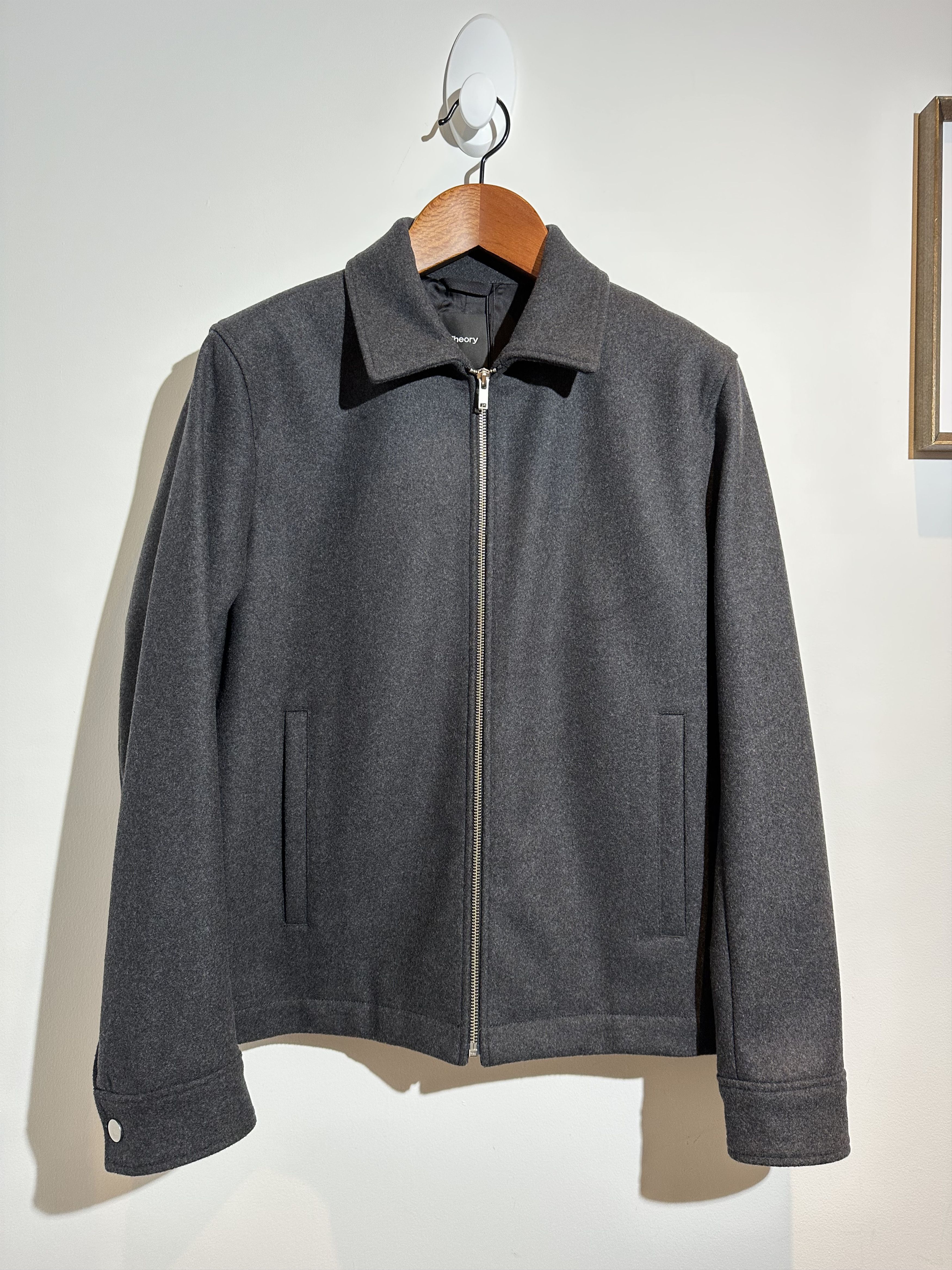 Theory THEORY Wyatt Urban Melton Stretch Wool-Blend Jacket | Grailed