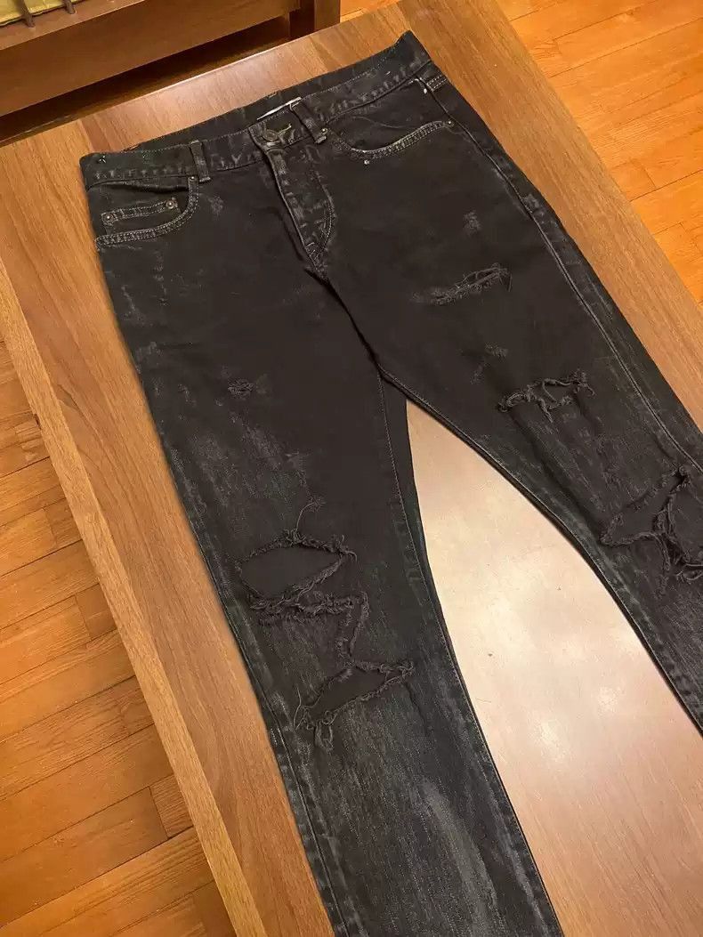 Saint Laurent Paris Saint Laurent Paris Saint Laurent Paris 14SS Oil Stained a Size US 30 / EU 46 - 2 Thumbnail
