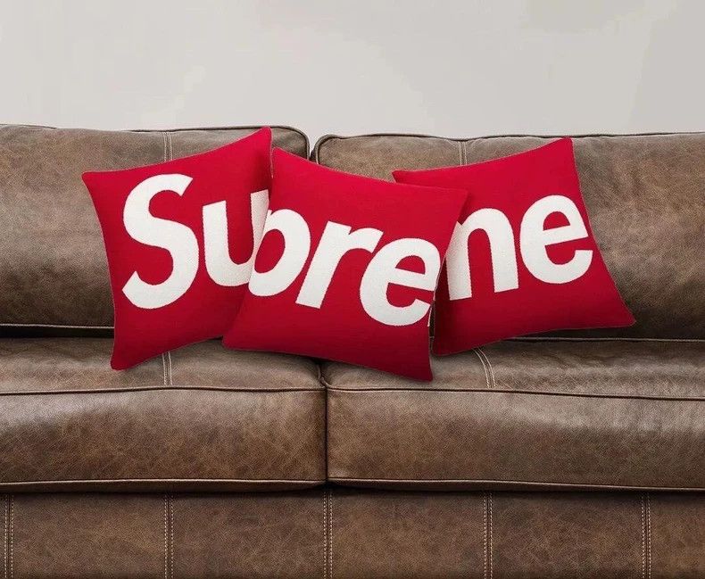 Supreme Supreme Red throw pillow 2501-Nextarrow Size ONE SIZE - 6 Thumbnail