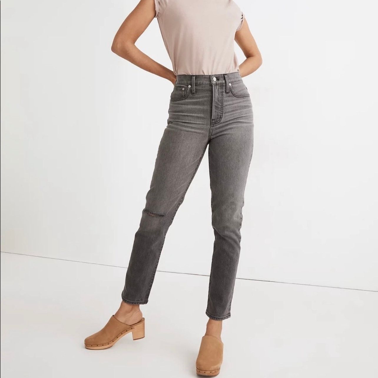 Madewell Madewell The Perfect Vintage Jeans Connell Wash Ripped Size 29" - 1 Thumbnail