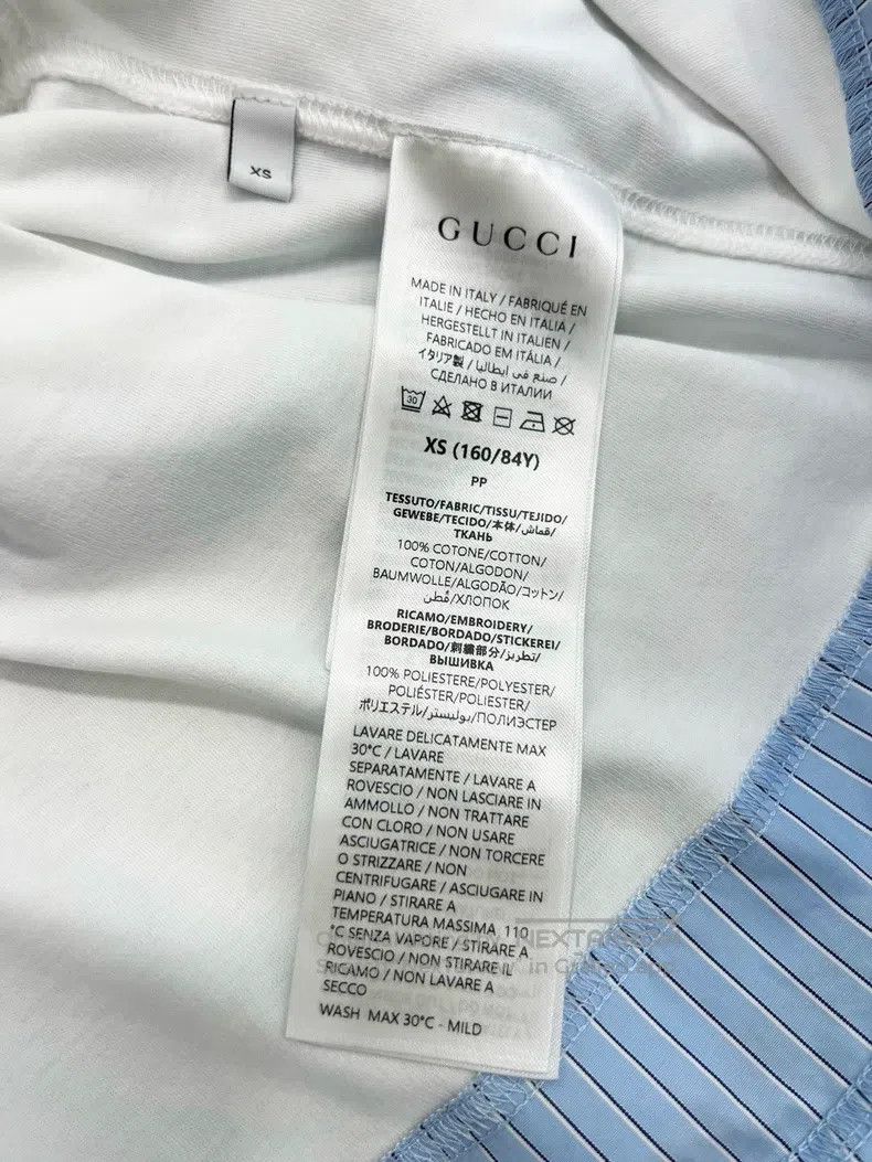Gucci Gucci 25 new fake two-piece stitched short-sleeved T-shirt Size XS / US 0-2 / IT 36-38 - 6 Thumbnail