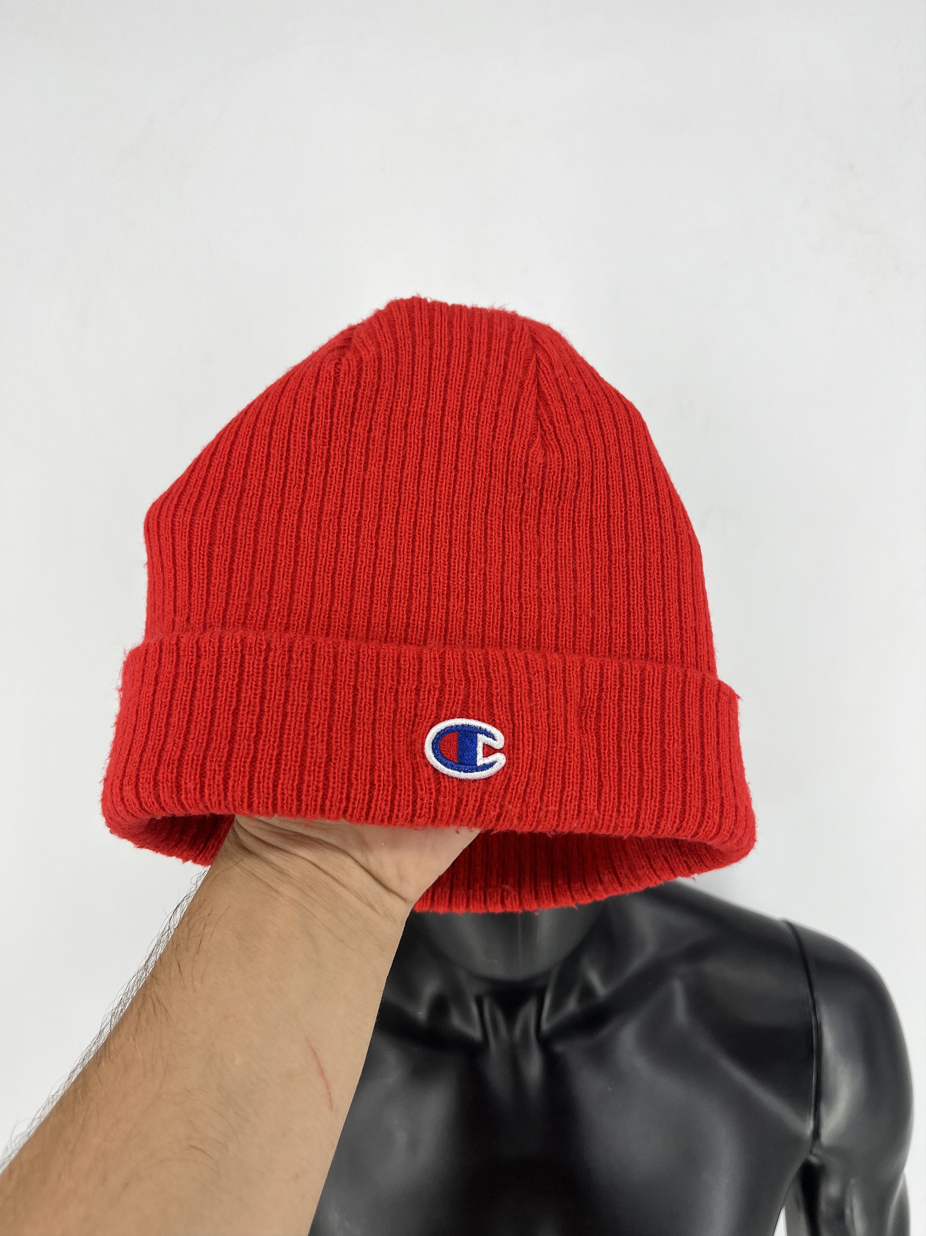 Champion × Vintage Vintage Champion Small Logo Embroidered Beanie hat Size ONE SIZE - 2 Thumbnail