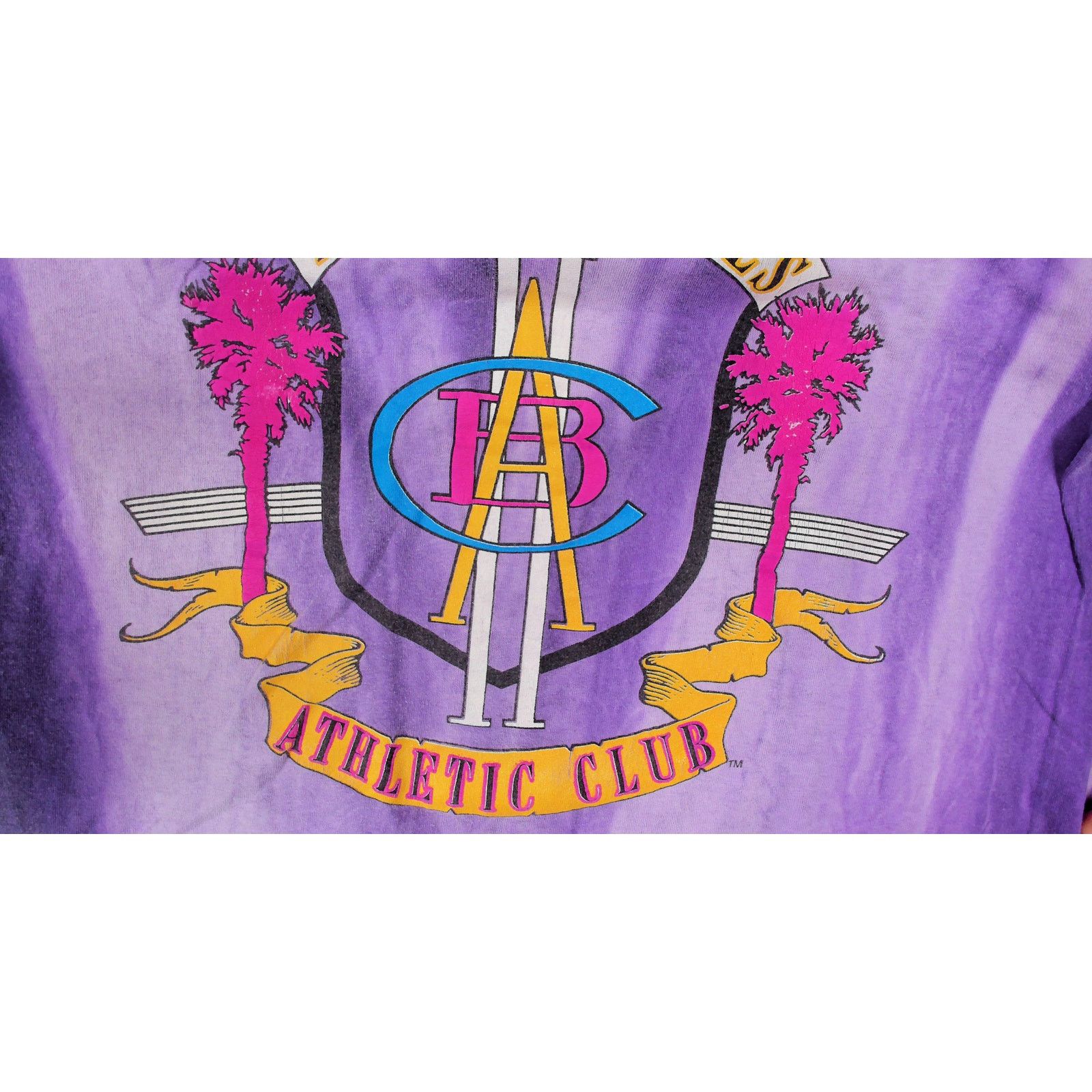 Vintage 90s Beverly Hills Athletic Club Single Stitch Tie Dye L/S Size L / US 10 / IT 46 - 11 Thumbnail