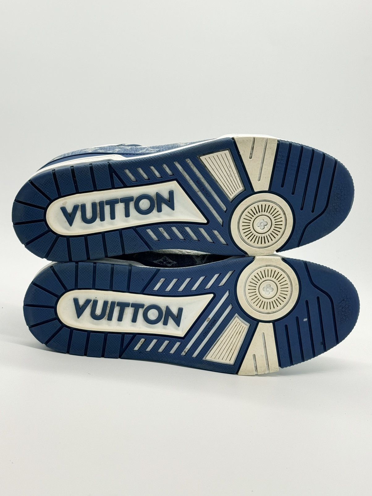 Louis Vuitton Size 11 - Louis Vuitton Denim Trainer Blue Size US 11 / EU 44 - 6 Thumbnail