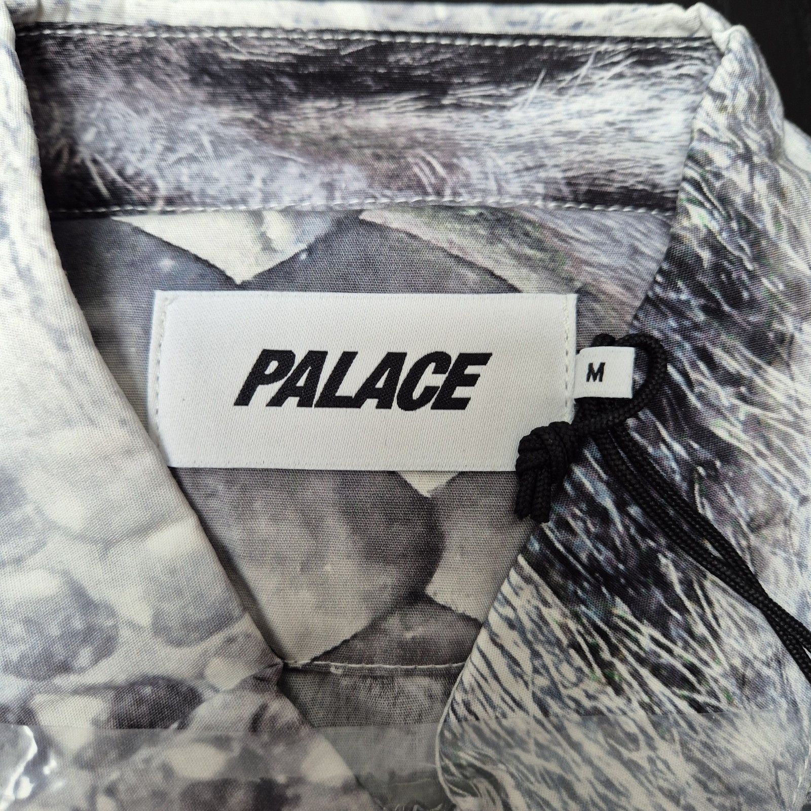 Palace Palace Animal Print Buttown Down Shirt Grey Medium FW23 Size US M / EU 48-50 / 2 - 5 Thumbnail