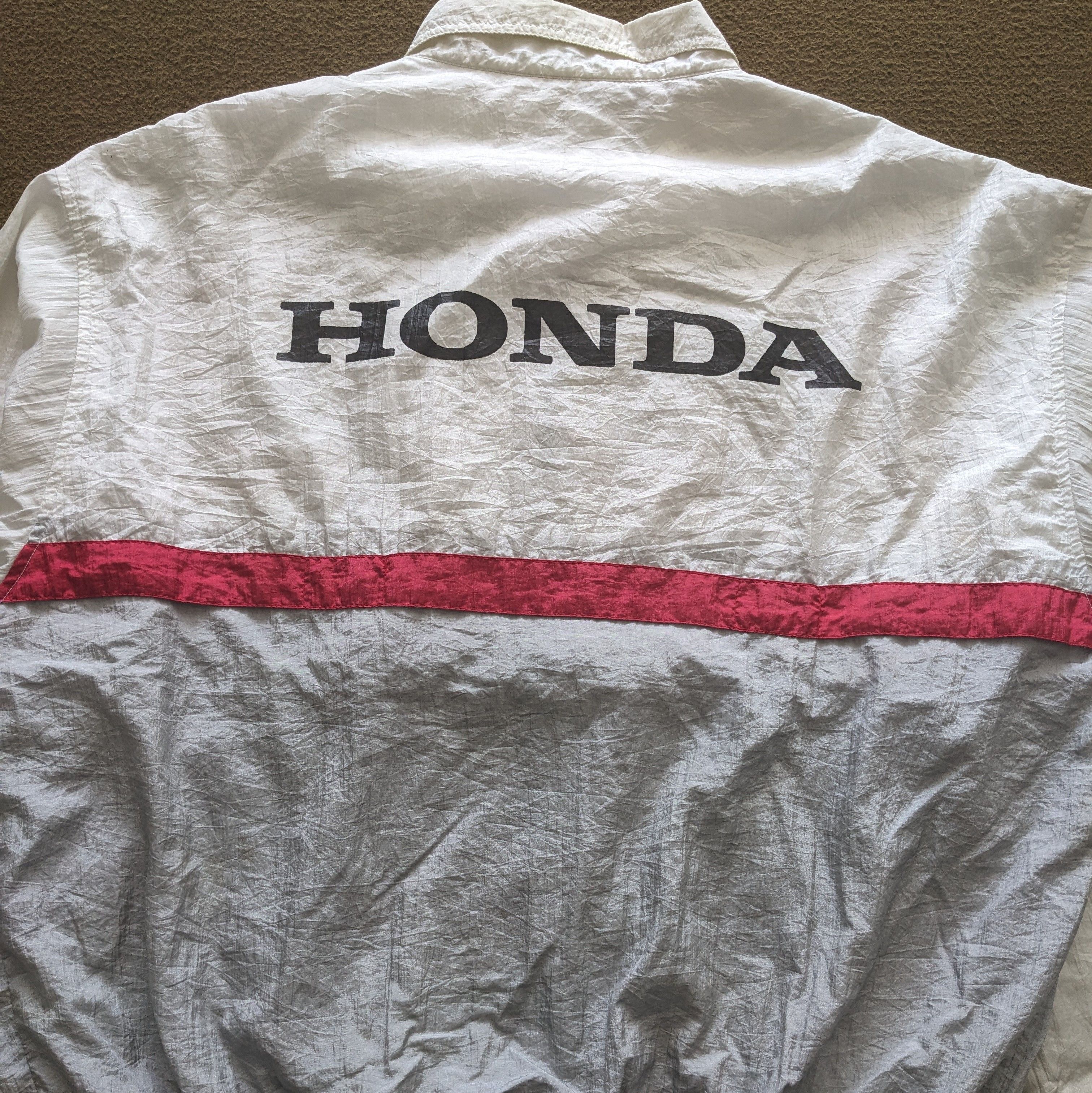 Vintage Vintage HONDA Motorsports Racing Team Windbreaker Jacket Size US L / EU 52-54 / 3 - 2 Thumbnail