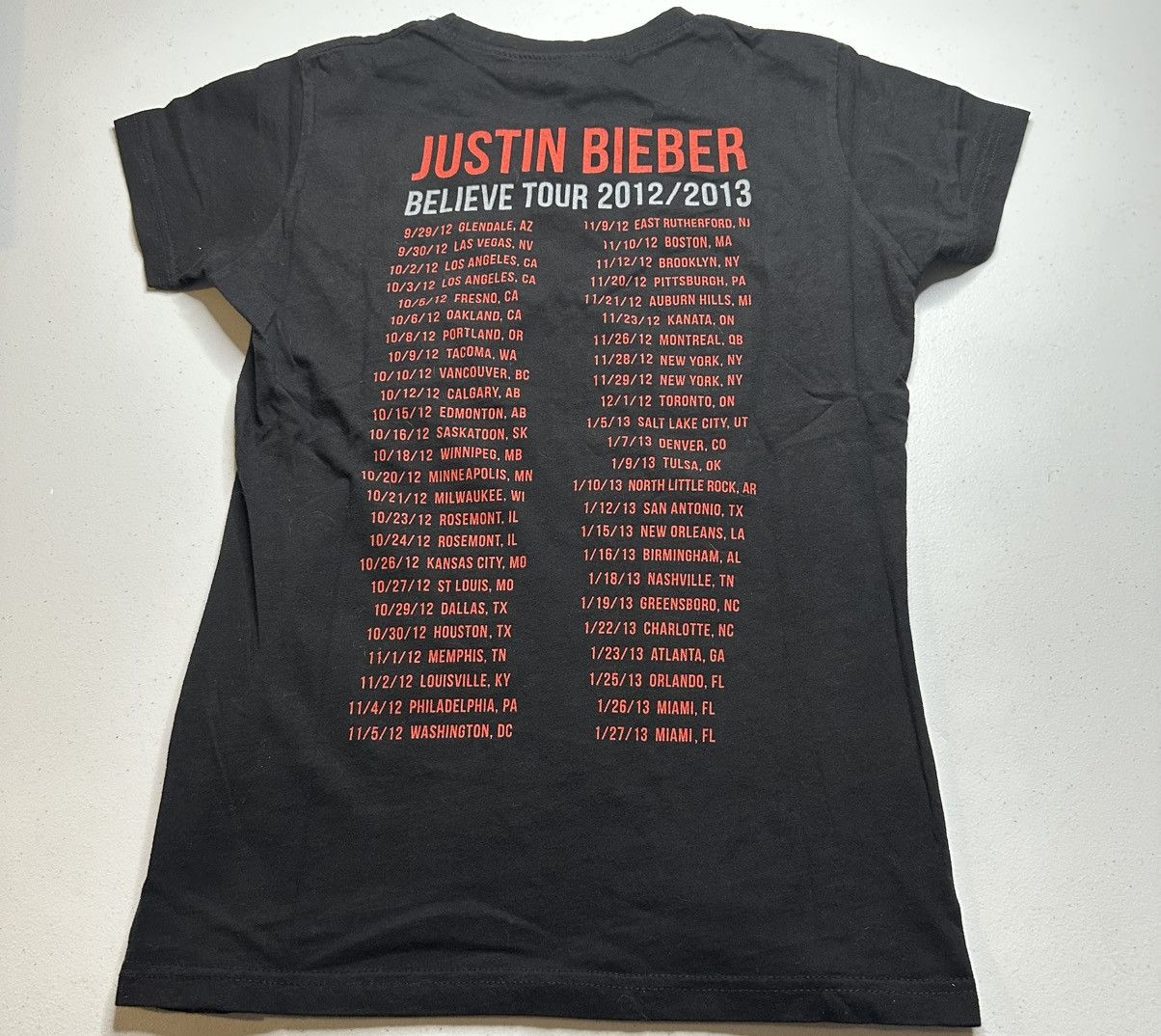 Rap Tees Vintage Y2K Justin Bieber 2012/13 believe tour T-shirt Size M / US 6-8 / IT 42-44 - 3 Thumbnail