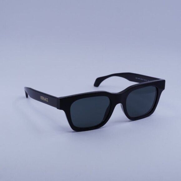 Versace Versace VE4486 GB1/87 Sunglasses Black Square Frame Size ONE SIZE - 8 Thumbnail