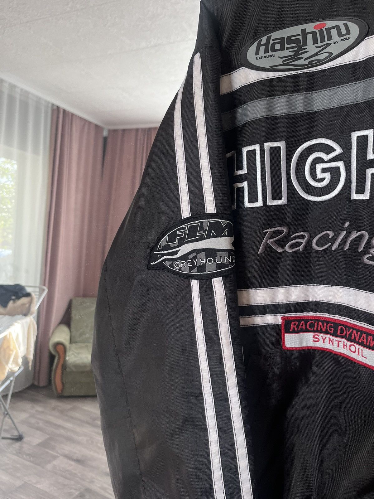 Vintage Polo High Speed Racing Moto Multi Logo Jacket