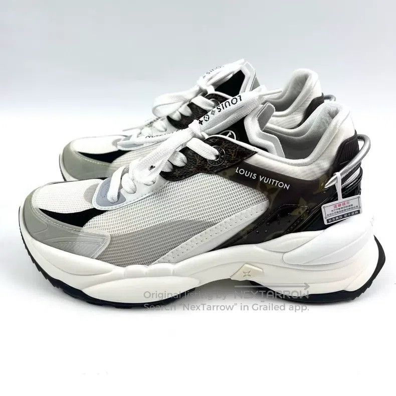 Louis Vuitton Louis Vuitton White run55 sneakers Size US 6 / IT 36 - 1 Thumbnail