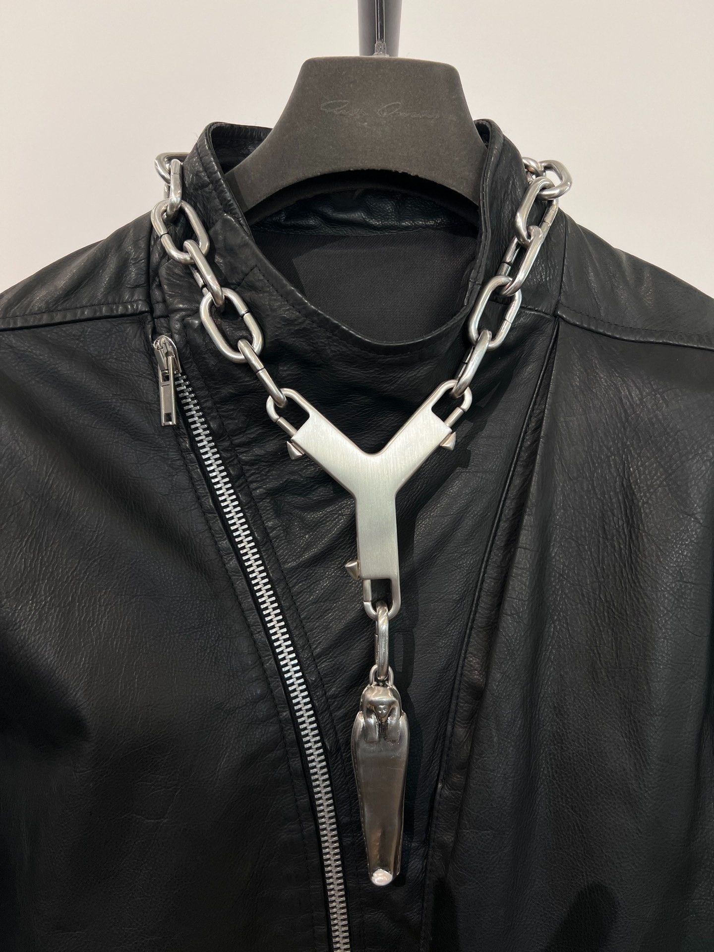 Rick Owens double link necklace choker ss20 tecuatl | Grailed