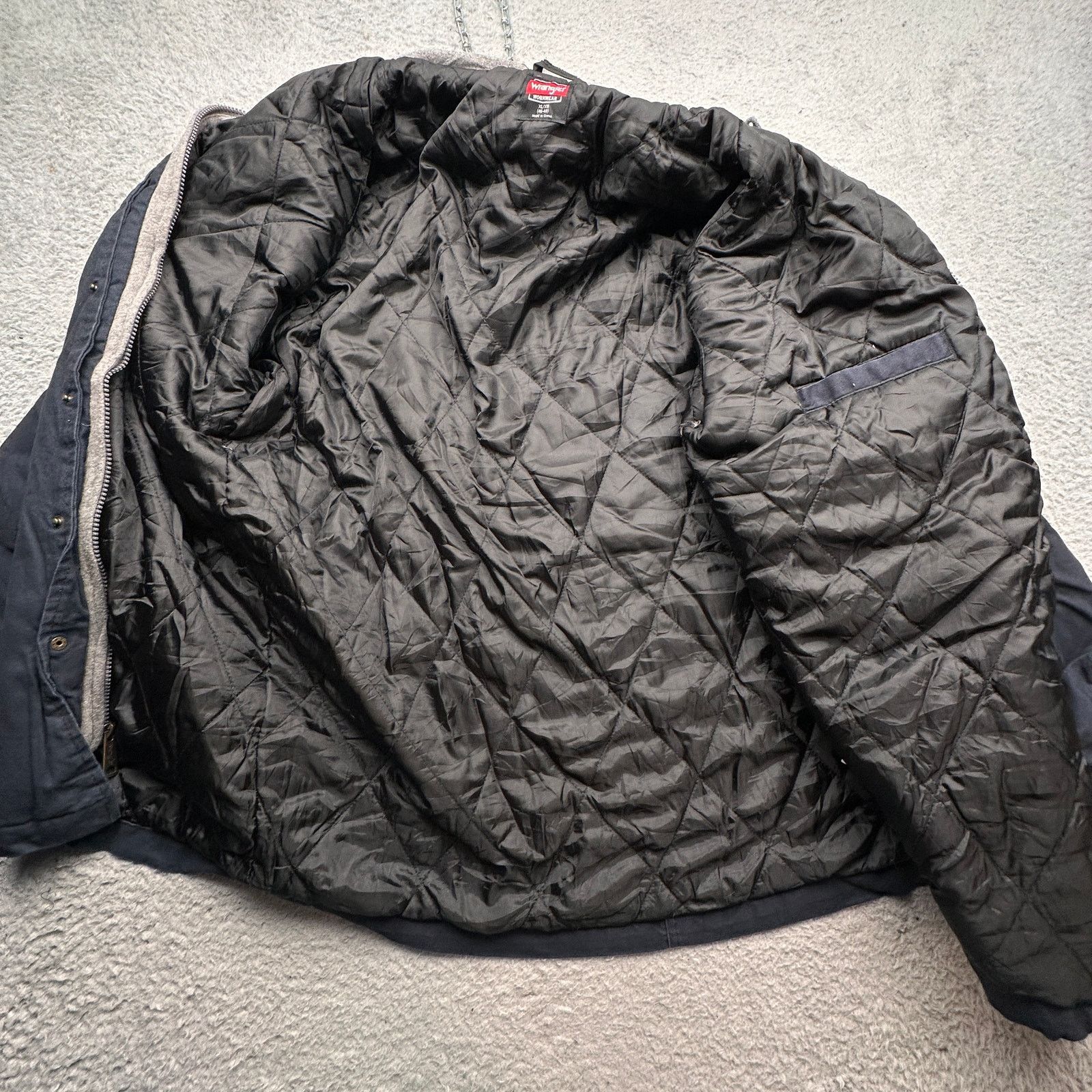 Wrangler Wrangler Canvas Hooded Work Jacket 55253 Mens XL Quilt Lined Size US XL / EU 56 / 4 - 10 Thumbnail