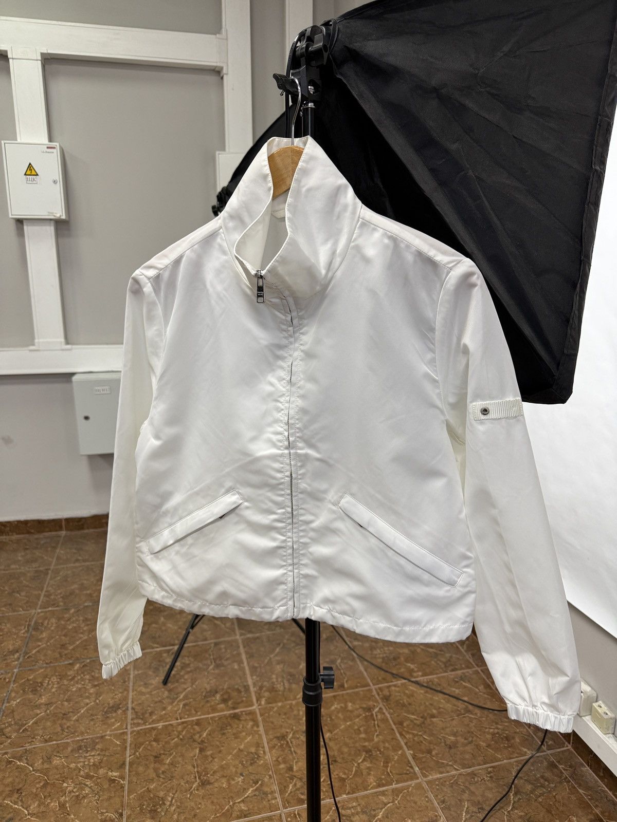 Prada 🇮🇹 Y2K Prada Zip Jacket Women Retro Rare Hype Size XS / US 0-2 / IT 36-38 - 1 Thumbnail