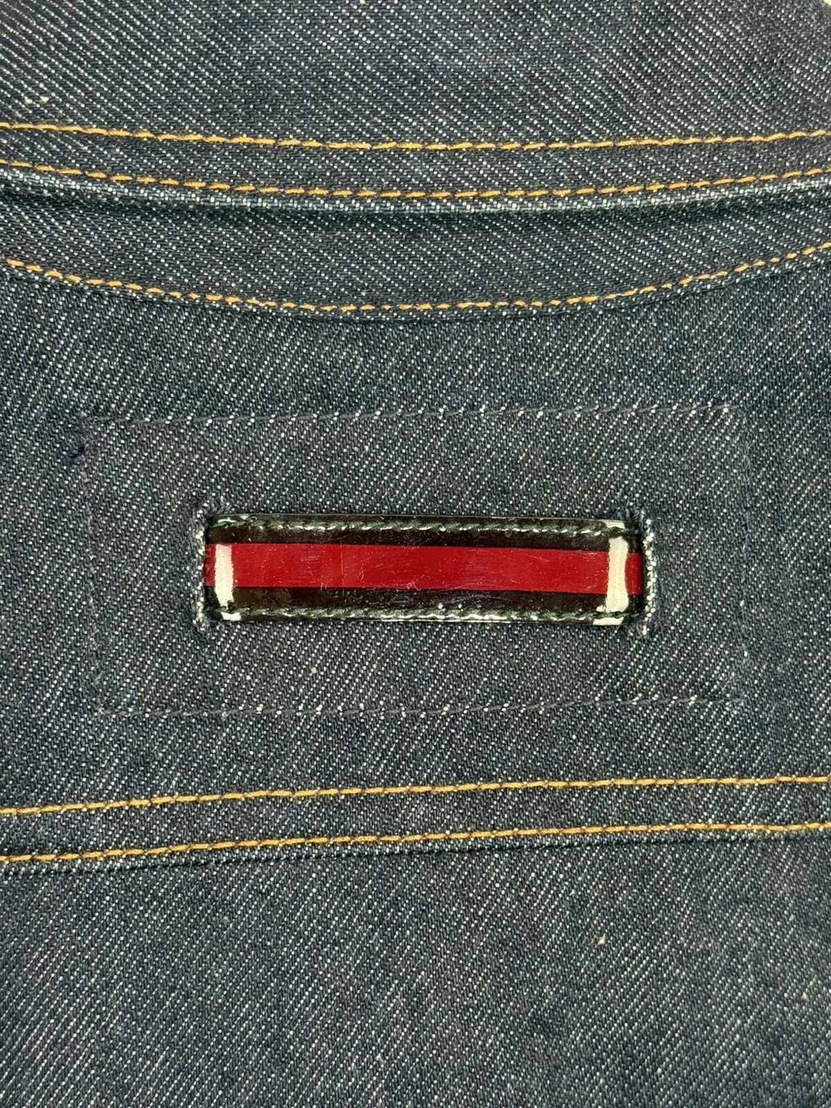 Gucci 90s Gucci Tom Ford SS99 Snap Button Denim Jacket Blue 40 Size S / US 4 / IT 40 - 7 Thumbnail