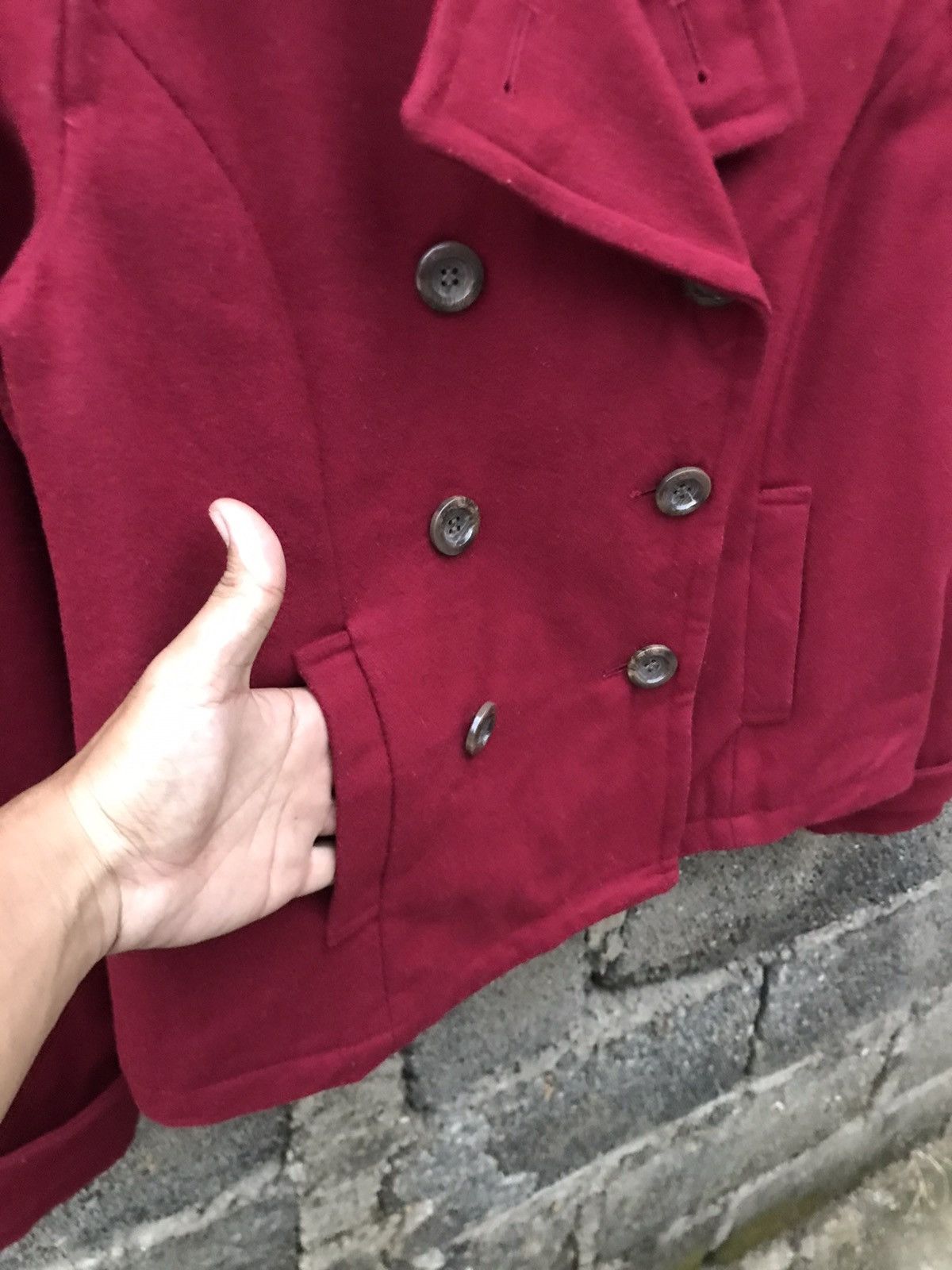 Japanese Brand ⚡️Vintage On The Couch Double Breast Cropped Jacket Size M / US 6-8 / IT 42-44 - 6 Thumbnail