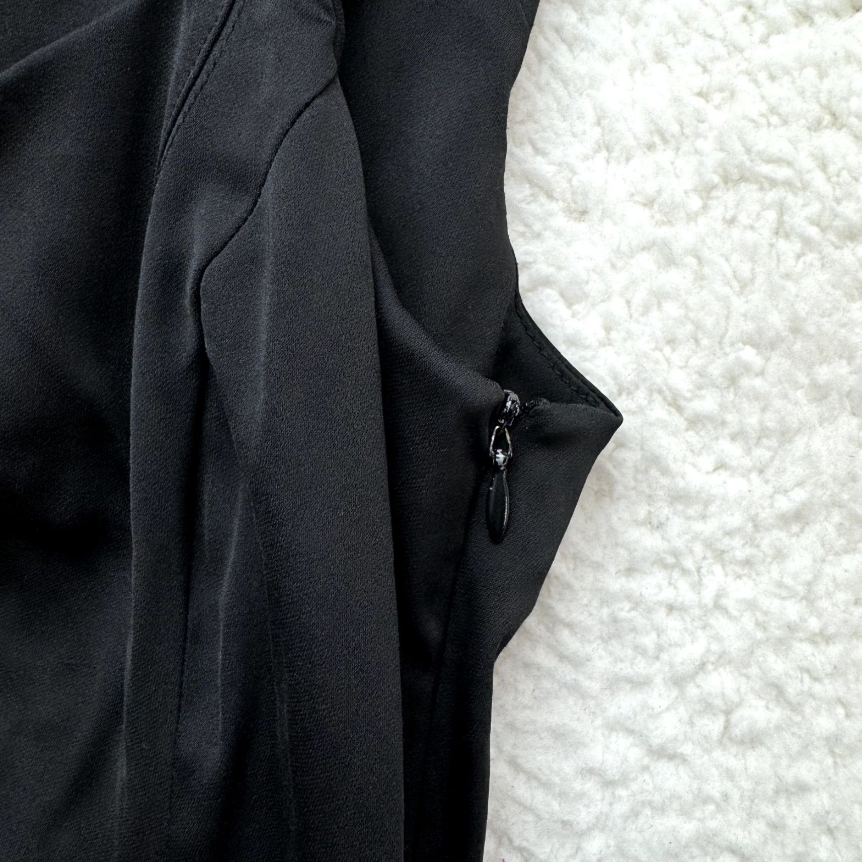 Zara Zara Midi Sheath Pencil Dress XL Black LBD Cocktail Office Career Womens Size XL / US 12-14 / IT 48-50 - 4 Thumbnail