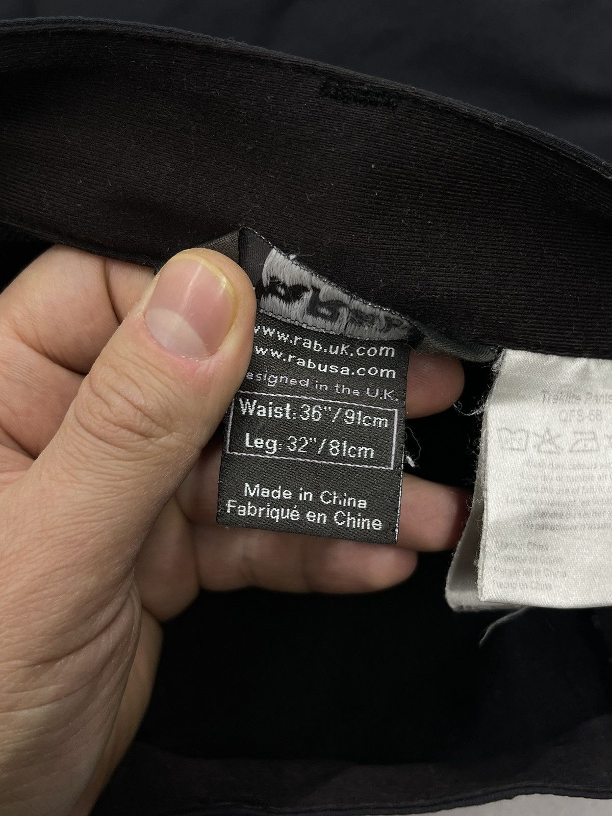 Rab Mens Rab Treklite Pants Full Black Y2K Gorpcore Outdoor Size US 36 / EU 52 - 11 Thumbnail
