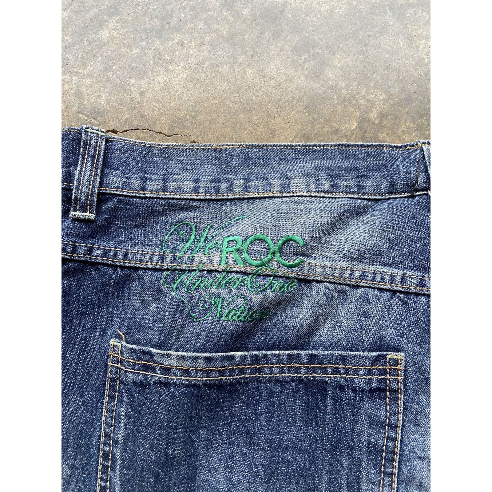 Japanese Brand × Rocawear × Vintage Crazy Vintage Faded Baggy Y2K Southpole Style Wide Leg Jeans Size US 42 / EU 58 - 2 Thumbnail