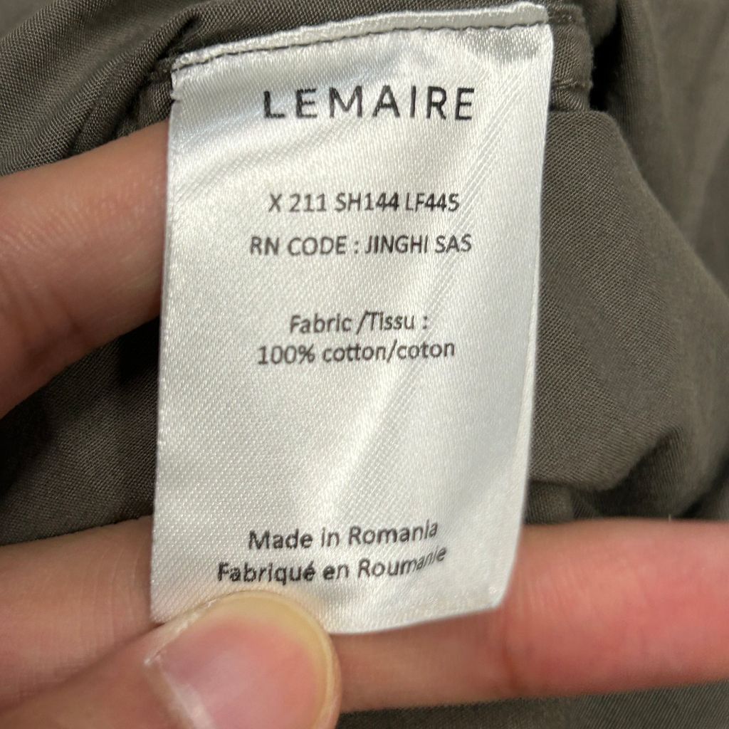 Lemaire LEMAIRE 2021SS Button Up Long Sleeve Shirt Gray M Size US M / EU 48-50 / 2 - 7 Thumbnail